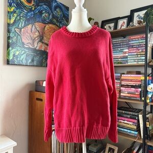 Gap Oversized Red Sweater / Sz M